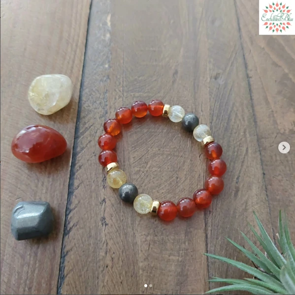 Pyrite, Citrine, Carnelian