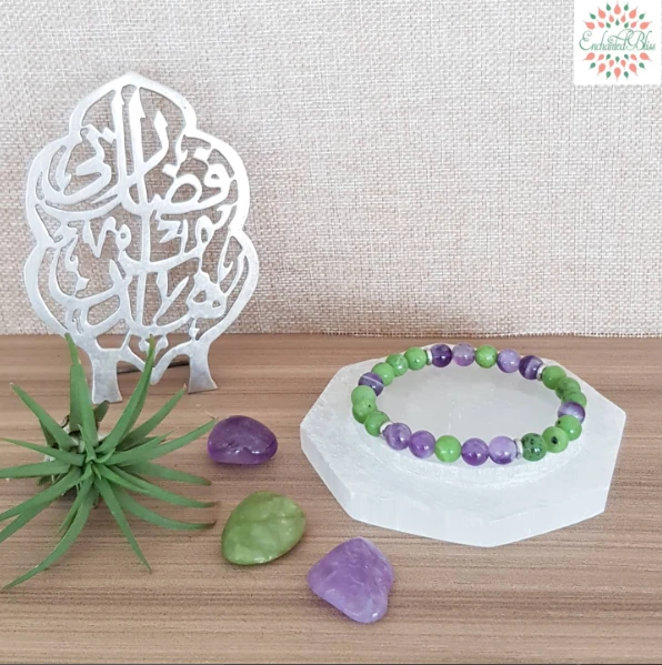 Nephrite Jade, Amethyst