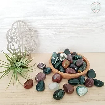 Bloodstone Tumbled Stone Protection and Purification