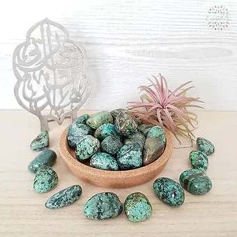 African Turquoise Tumbled Stones