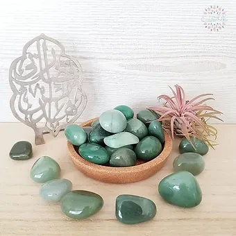 Green Aventurine Tumbled Stones “the Stone of Opportunity”