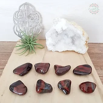 Red Tiger’s Eye Tumbled Stone